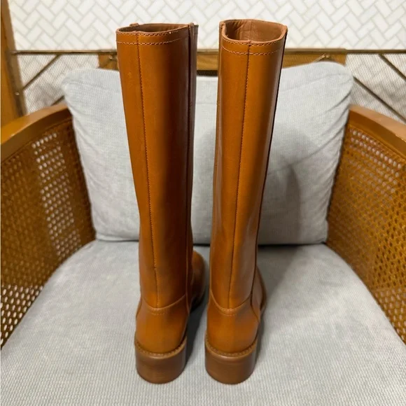 Reformation Frances Knee High Boot Whiskey Leather - Picture 7 of 10